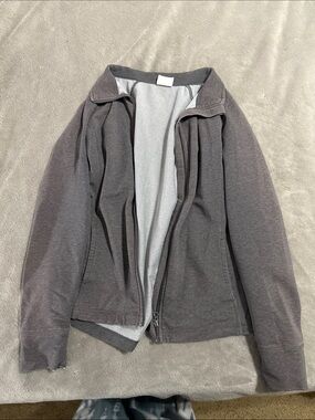 Danskin Gray Sweatshirt with Heathered Interior